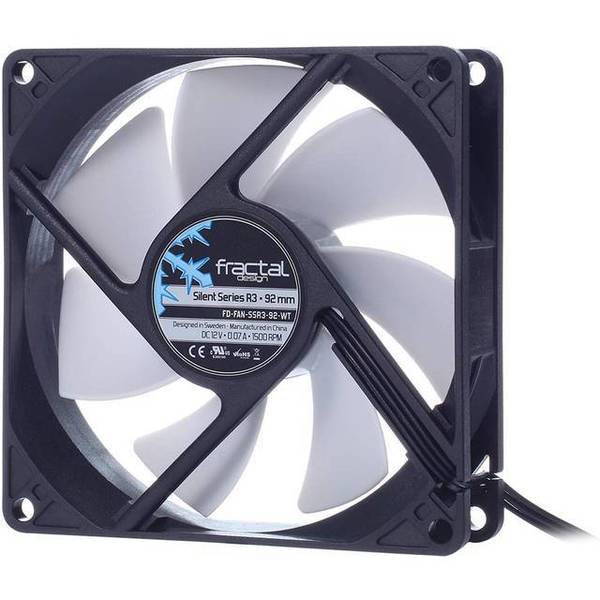 Fractal Design Silent Series R3 92mm Case Fan FD-FAN-SSR3-92-WT